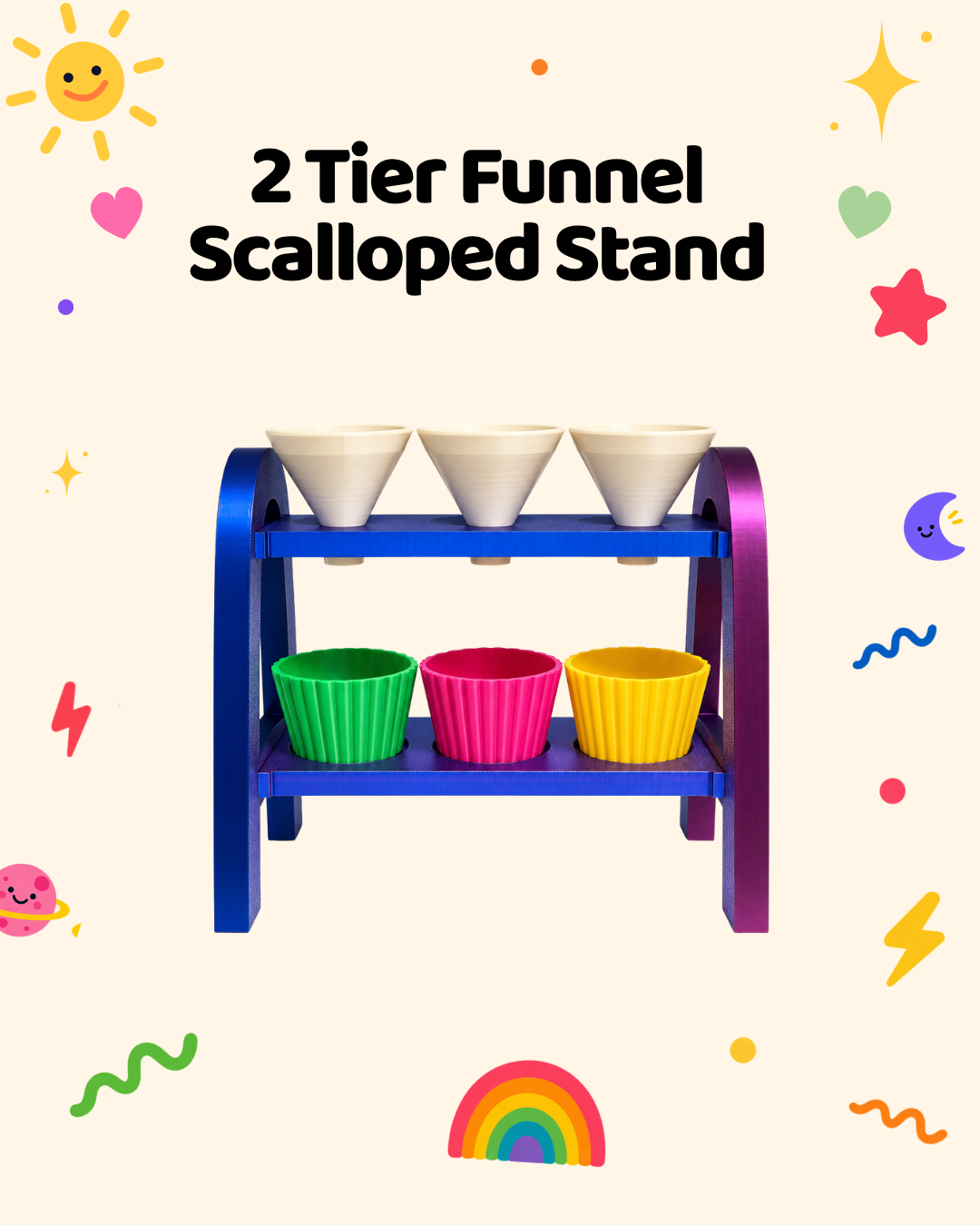 Two-Tier Sensory Funnel Stand