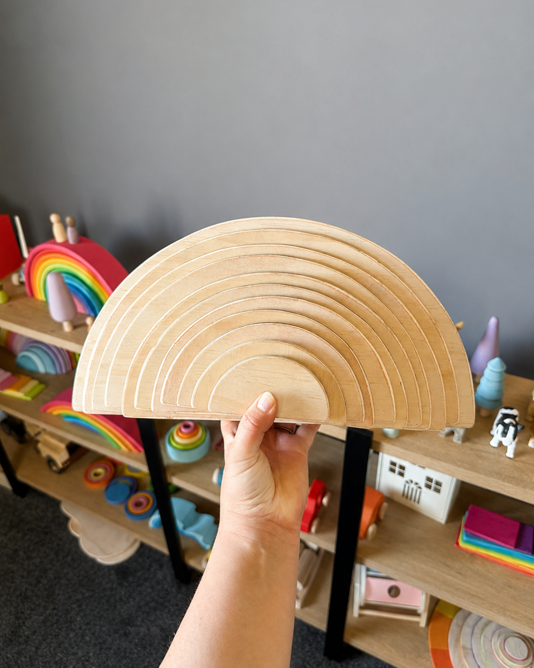 Classic Wooden Semi Circles