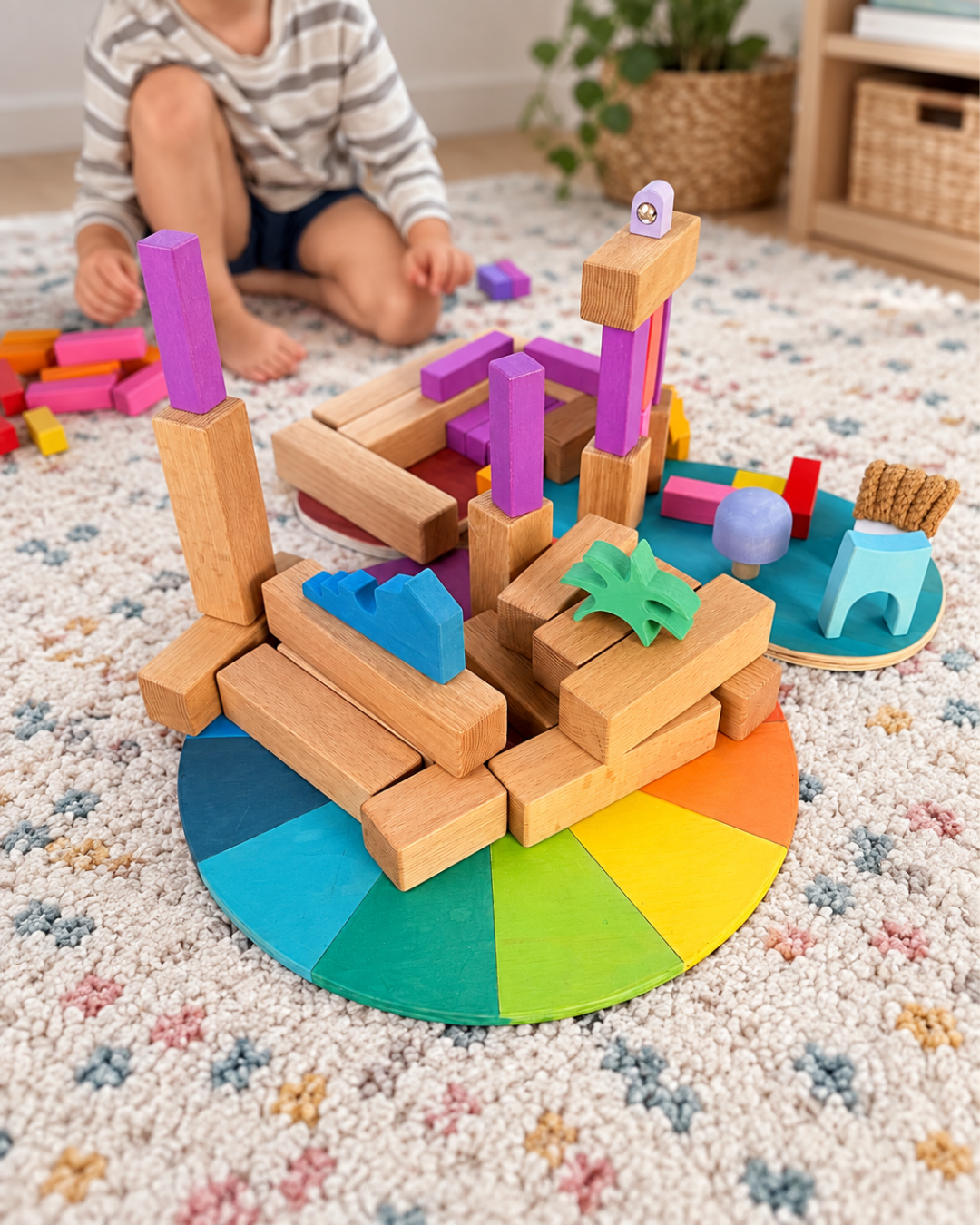 Natural 24 Piece Wooden Block Set