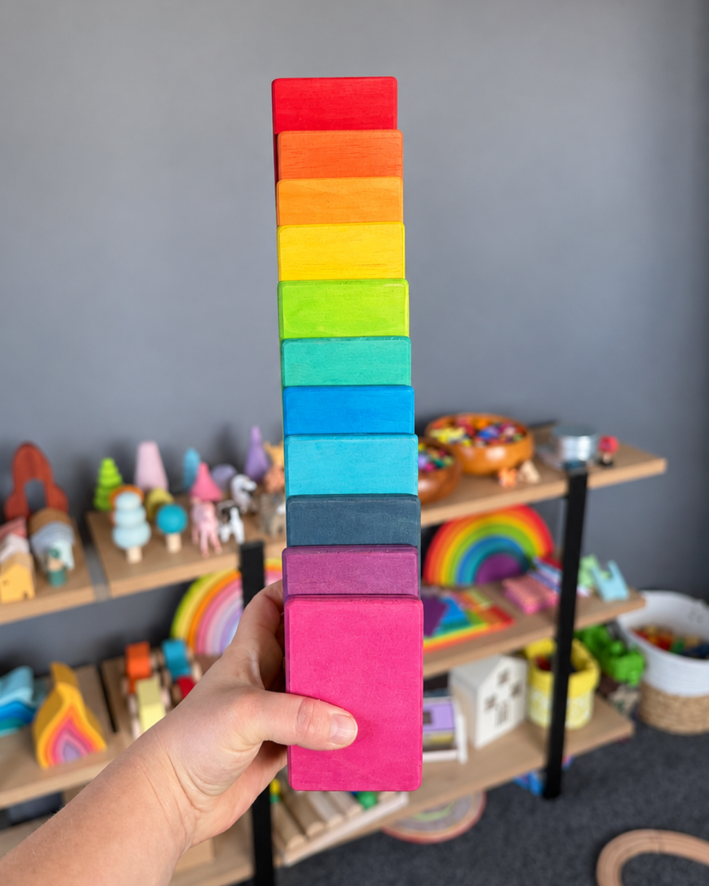 Classic Rainbow Wooden Planks