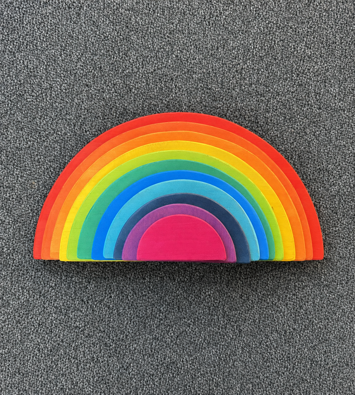 Classic Rainbow Wooden Semi Circles