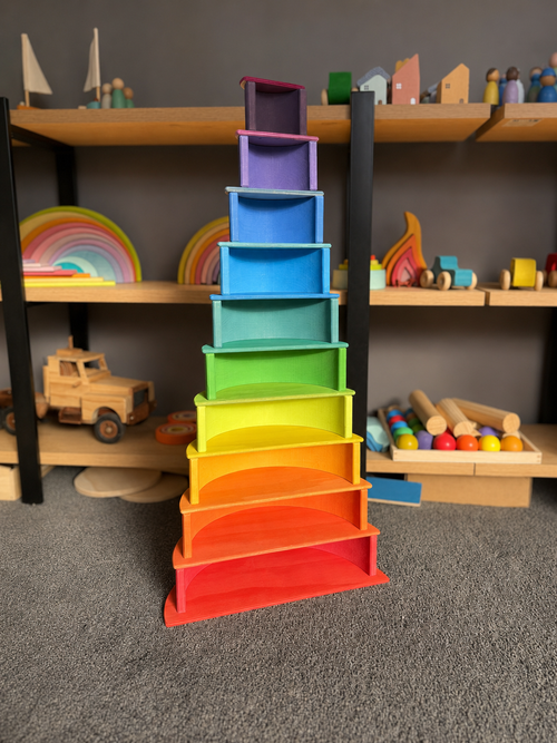 Classic Rainbow Wooden Semi Circles