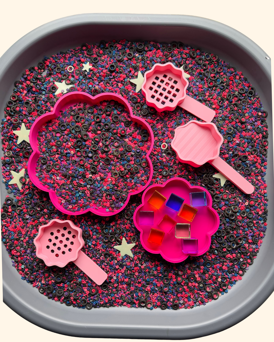 Scalloped Sensory Trays