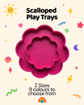 Scalloped Sensory Trays