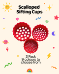 Scalloped Sifting Cups – 3 Pack